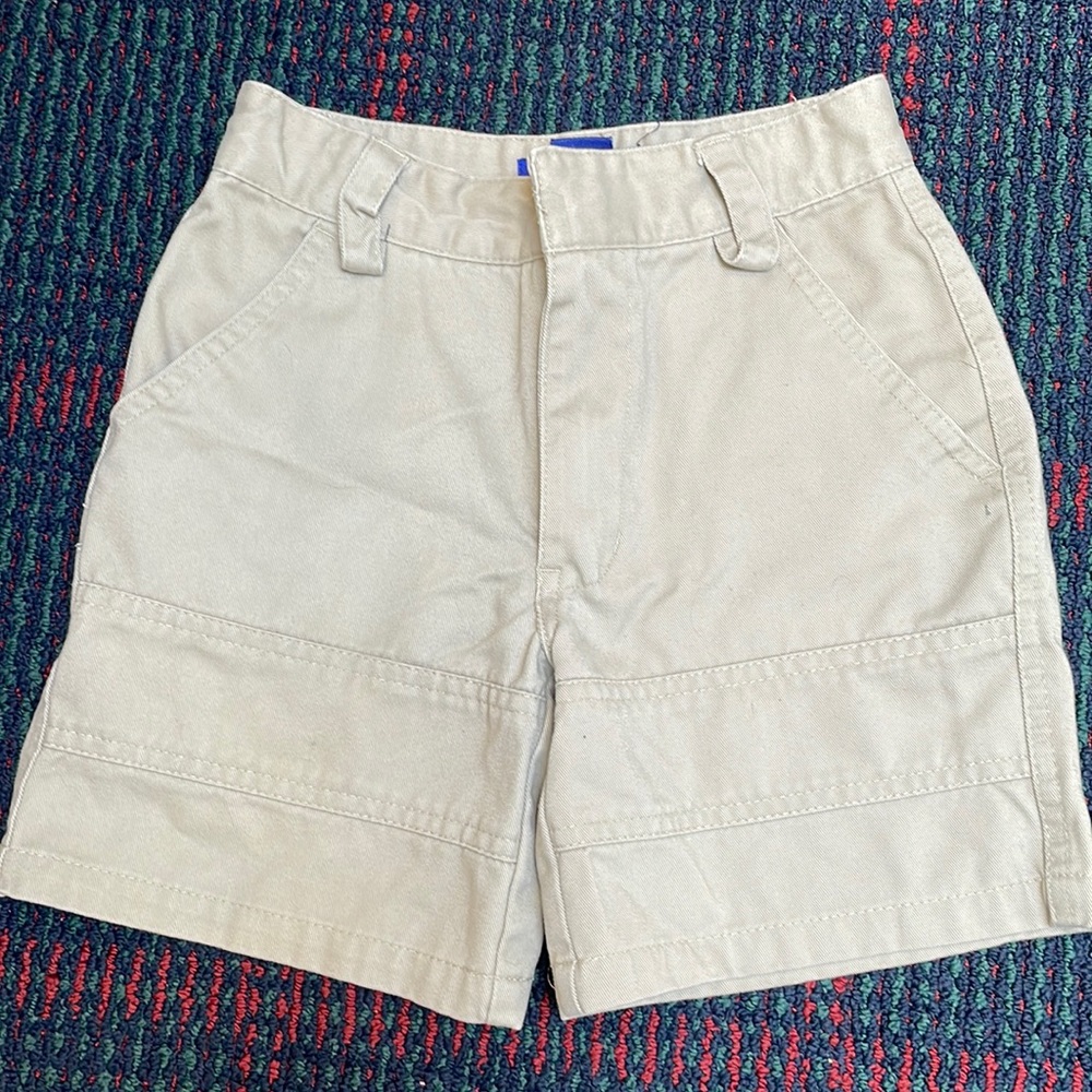 Khaki twill shorts, size 5